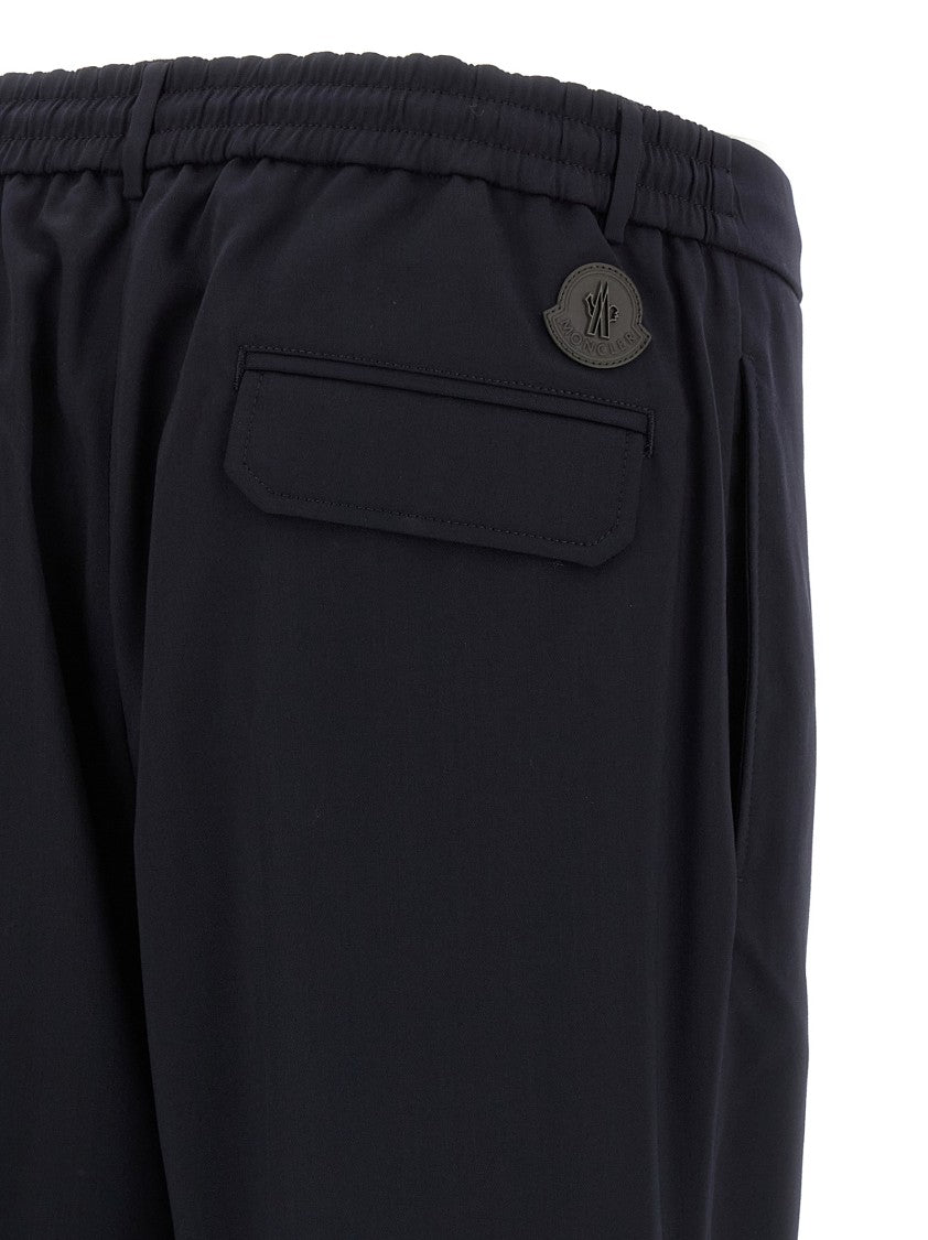 Moncler Wool Blend Gabardine Pants