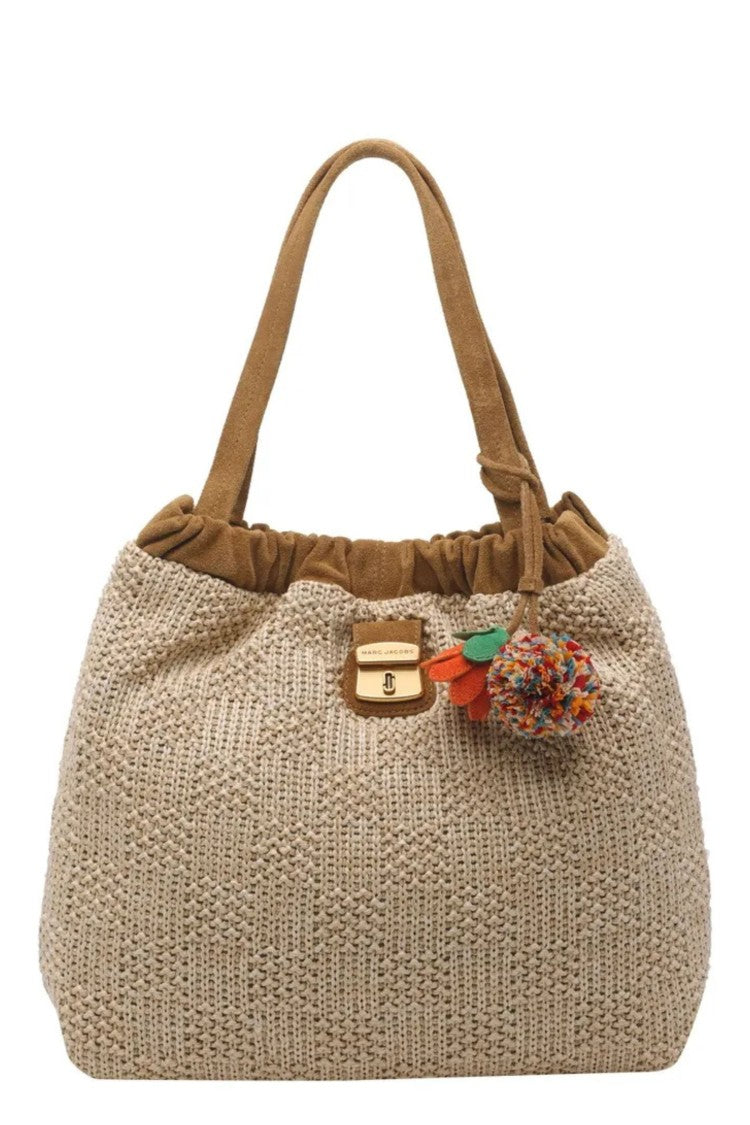 Marc Jacobs Natural The Summer Cristina Floral Charm Polyethylene Tote Bag