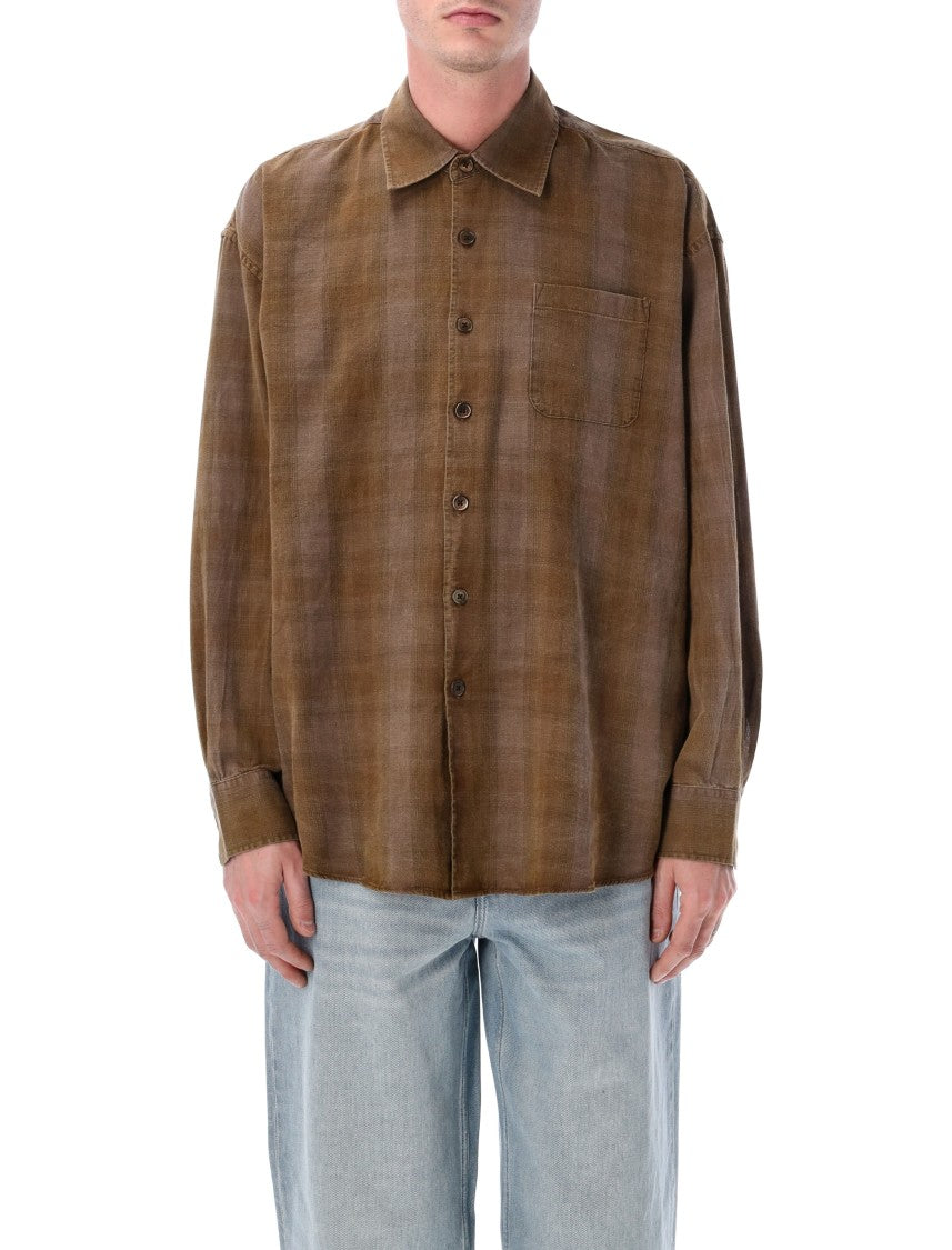 Our Legacy Borrowed Dakota Check Oversized Shirt