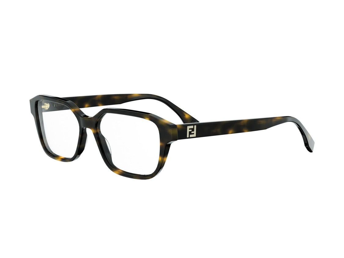 Fendi Tortoiseshell Fe50132i Oversized Square Eyeglasses