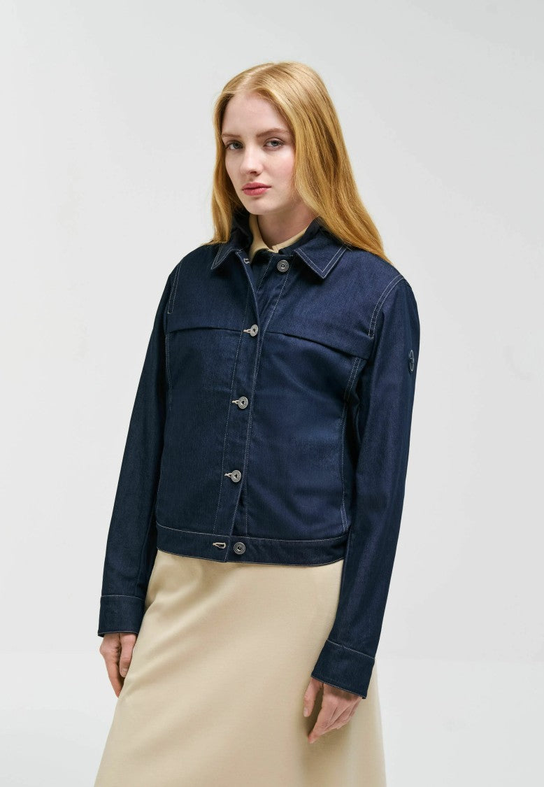 Colmar Navy Blue Hooded Denim Jacket