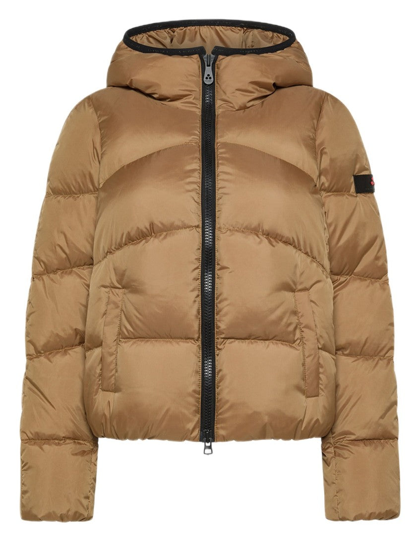 Peuterey Cropped Puffer Jacket With Quilted Design