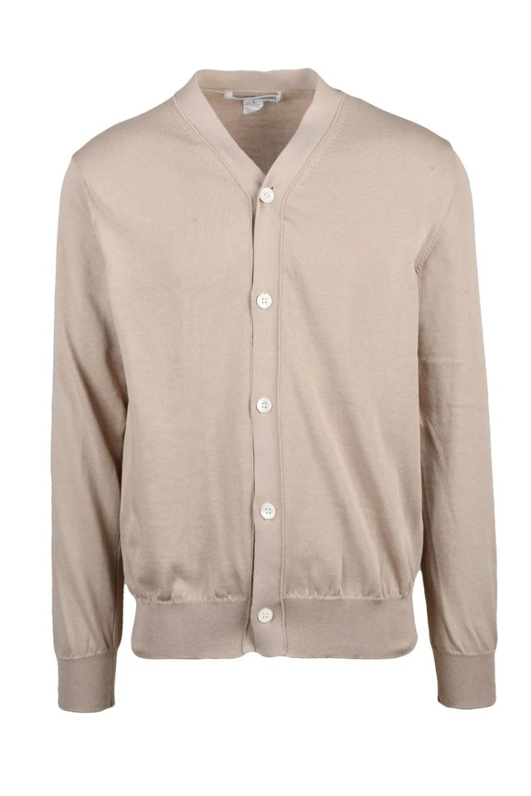 Comme Des Garçons Cotton Blend Cardigan - Beige
