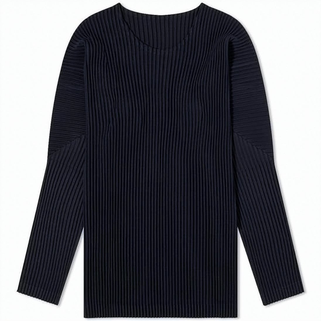 Homme Plissé Issey Miyake Pleated Textured Long-Sleeve Top
