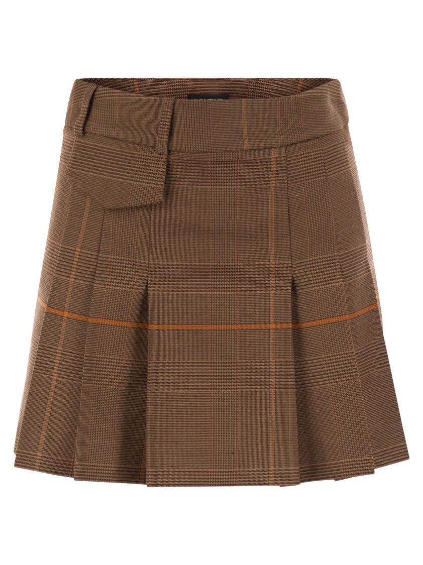 Dondup Prince Of Wales Mini Skirt