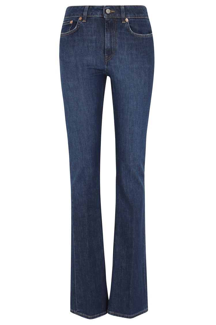 Dondup Indigo 5-Pocket Bootcut Newlola Flared Cotton-Blend Jeans