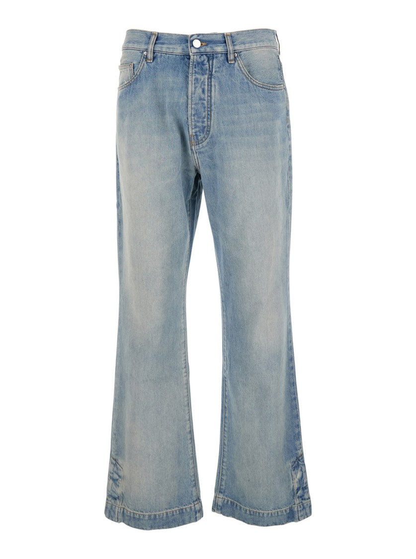 Amiri Light Blue Jeans With Flared Leg