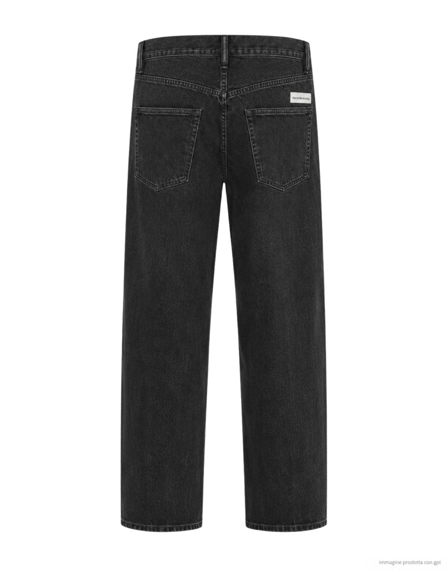 Nine In The Morning Washed Black Albert Loose-Fit Denim Jeans