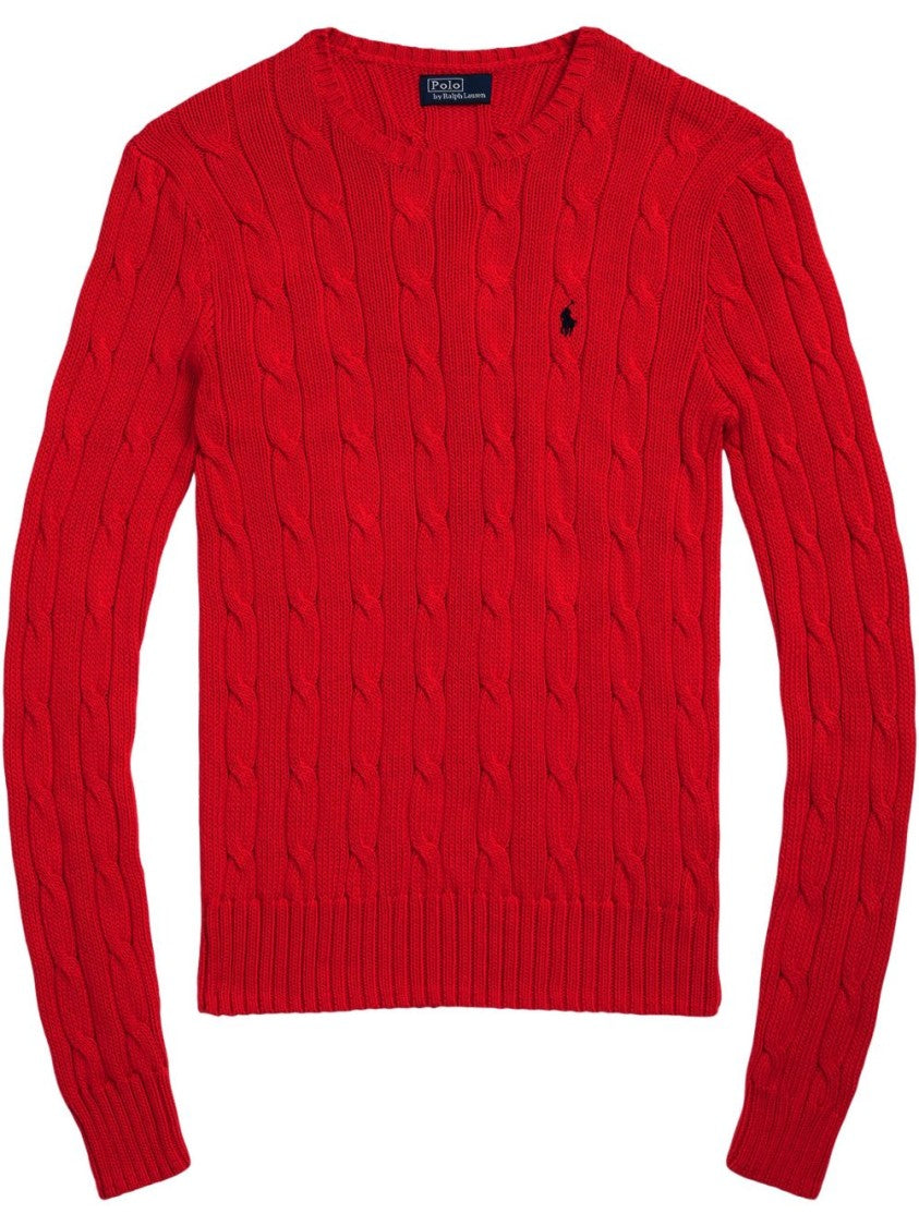 Polo Ralph Lauren Cable Knit Sweater With Round Neckline