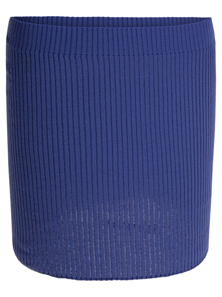 Courrèges Ribbed Knit Skirt