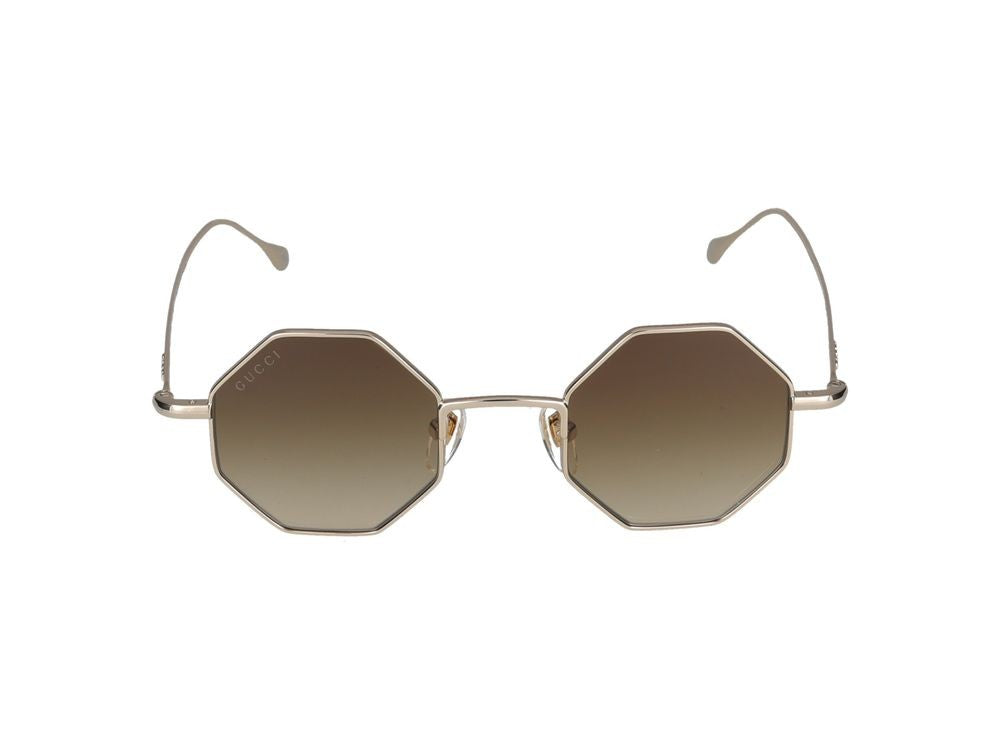 Gucci Sunglasses Gg1814s 002 Gold Gold Brown 41/22/145
