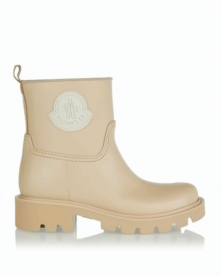 Moncler Ankle Boots With Chunky Sole And Logo Patch