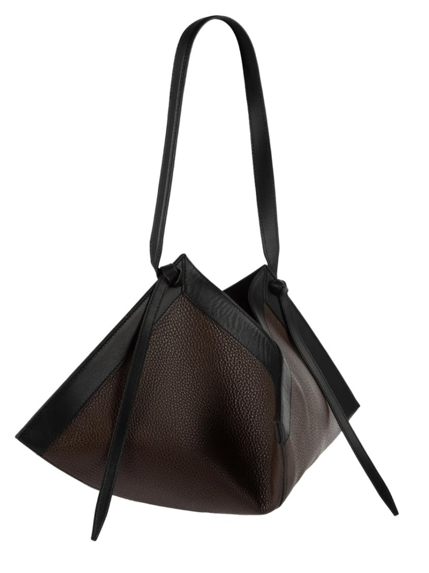 Yuzefi Geometric 100% Leather Wonton Bag By Yuzefi