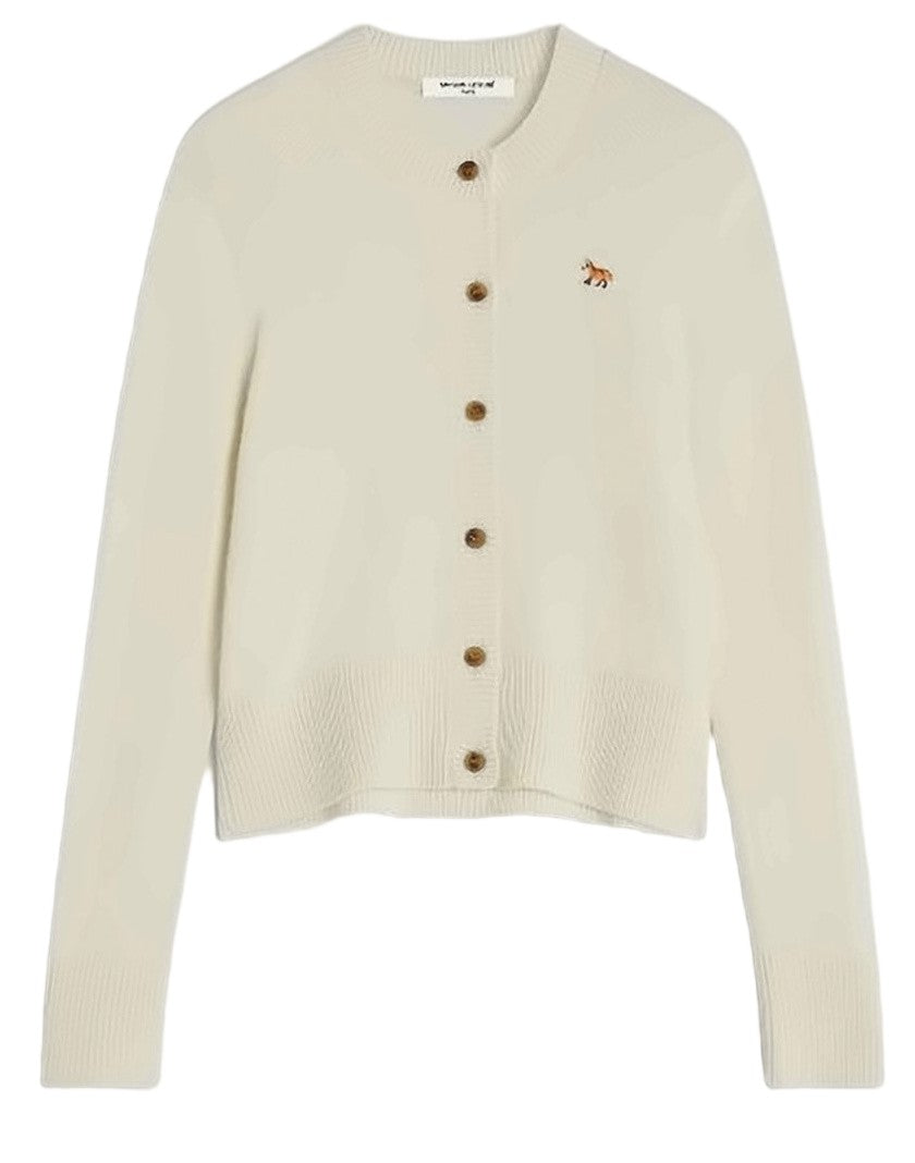 Maison Kitsuné Fitted Lambswool Cardigan