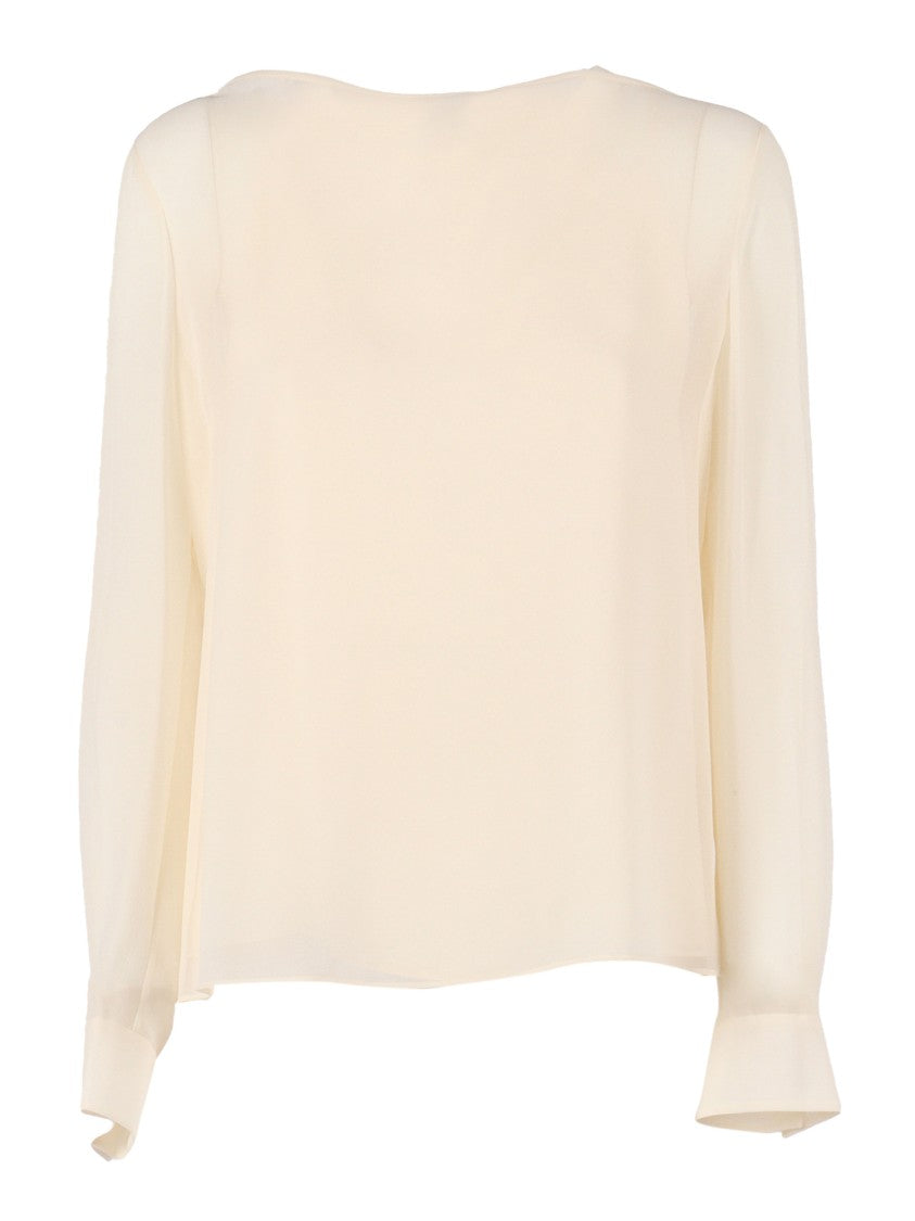 Max Mara Silk Shirt With Classic Collar