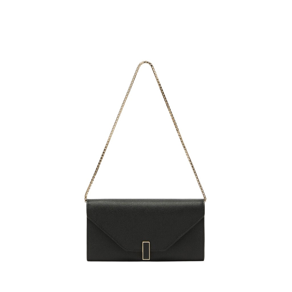 Valextra Dual-Compartment Iside Wallet On Chain In Millepunte Leather