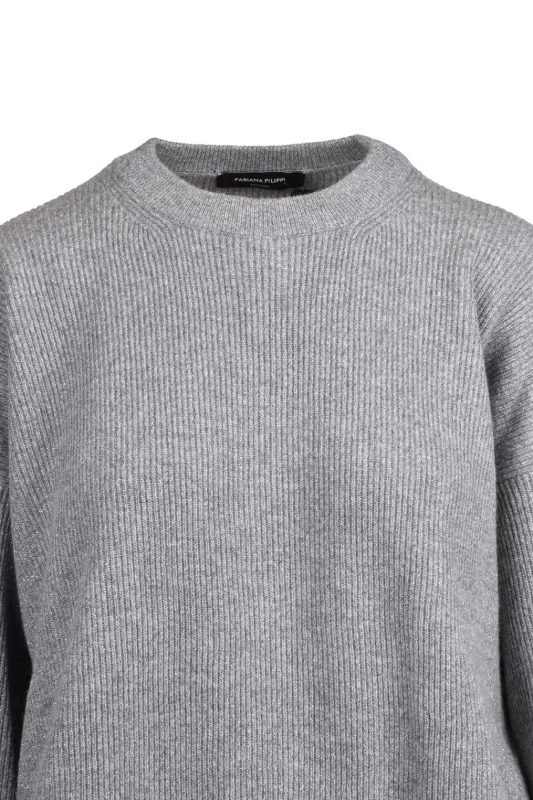 Fabiana Filippi Lamé Sweater - Grey