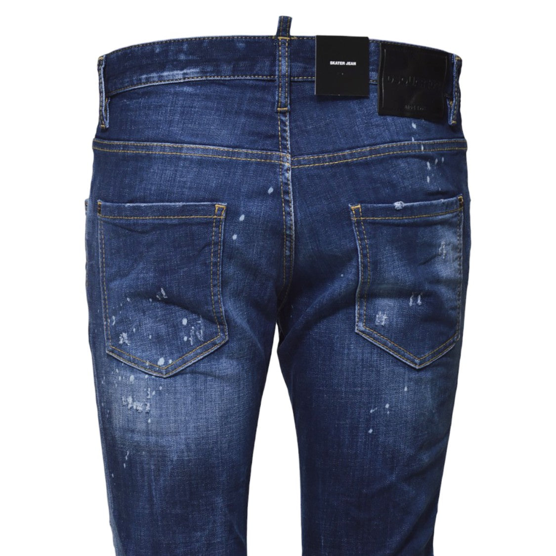 Dsquared2 Easy Wash Skater Jeans In Blue Denim