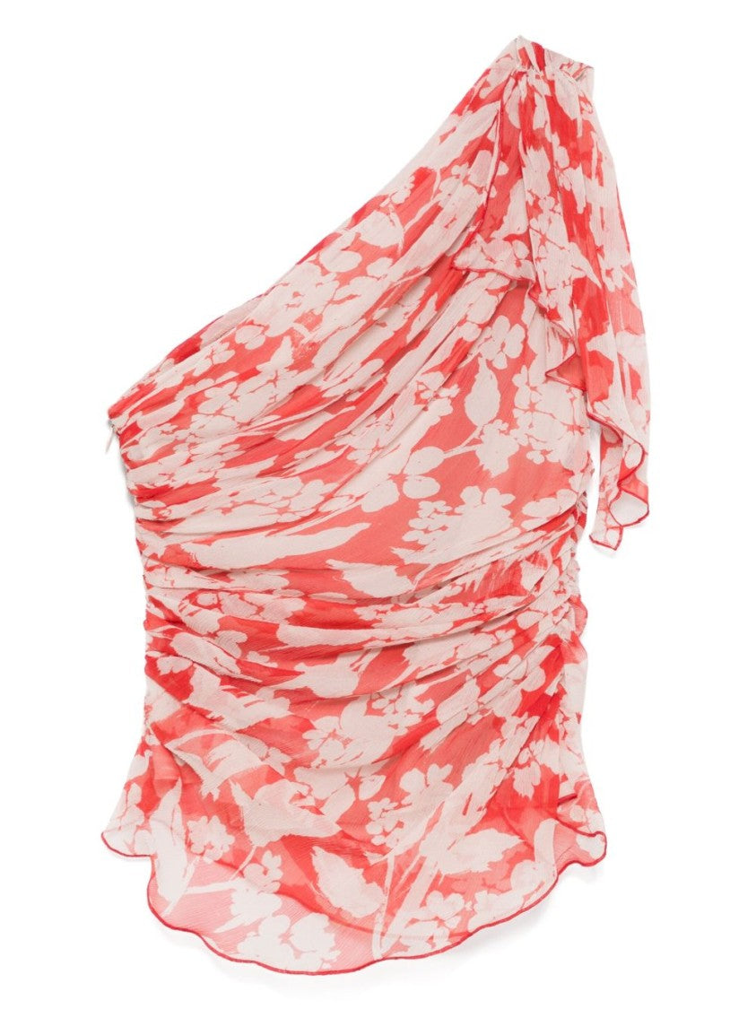 Victoria Beckham One-Shoulder Ruched Top