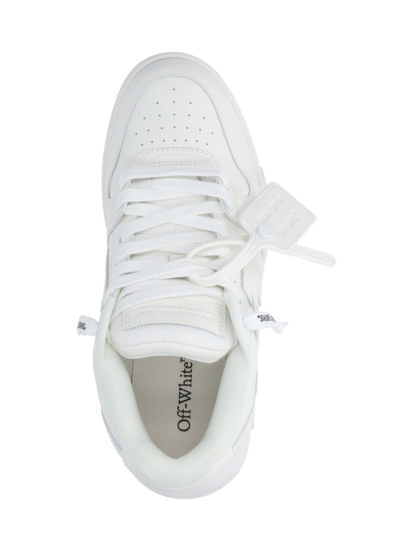 Off-White White Leather Out Of Office Sneakers