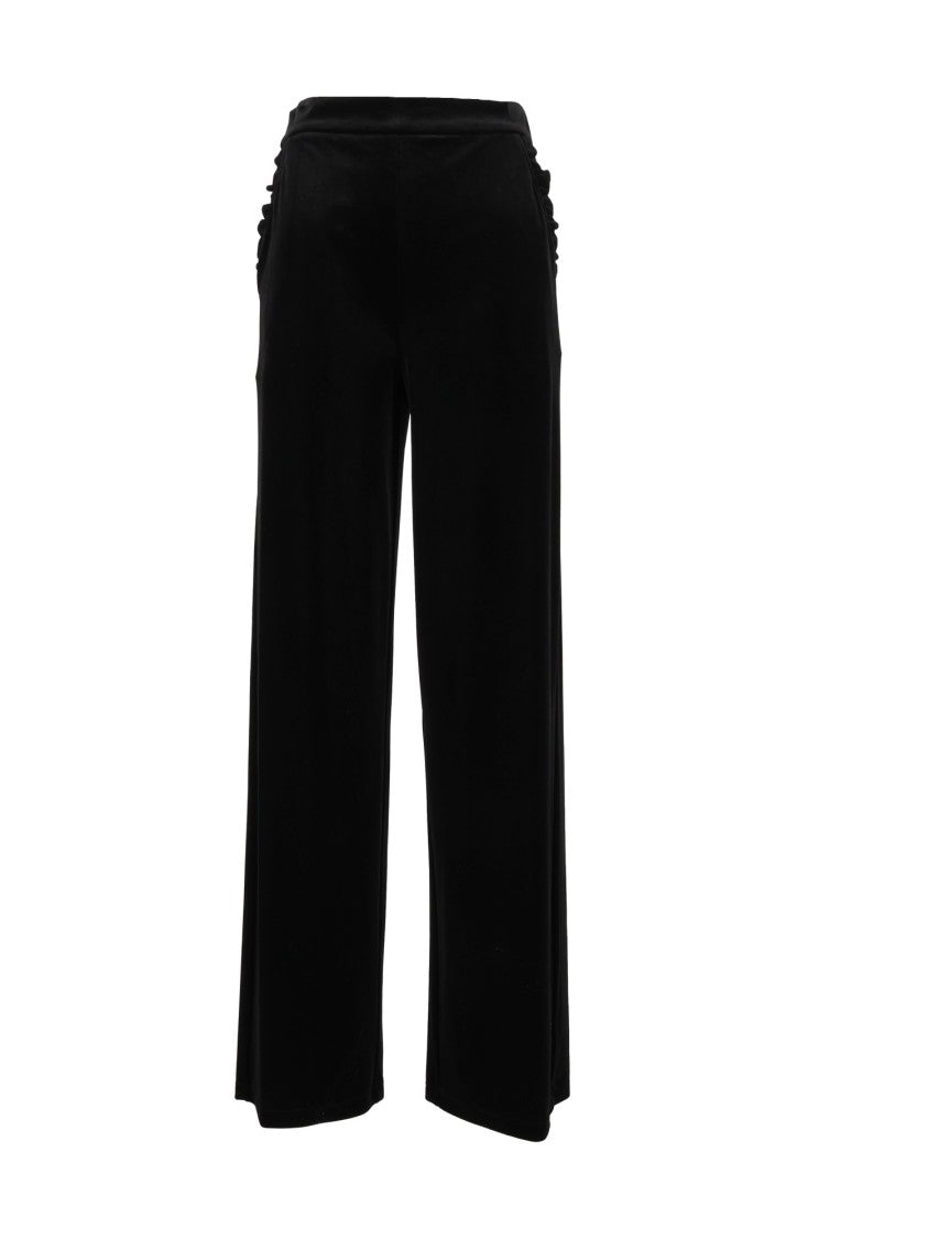 Emporio Armani Subtle Gathered Wide-Leg Pants