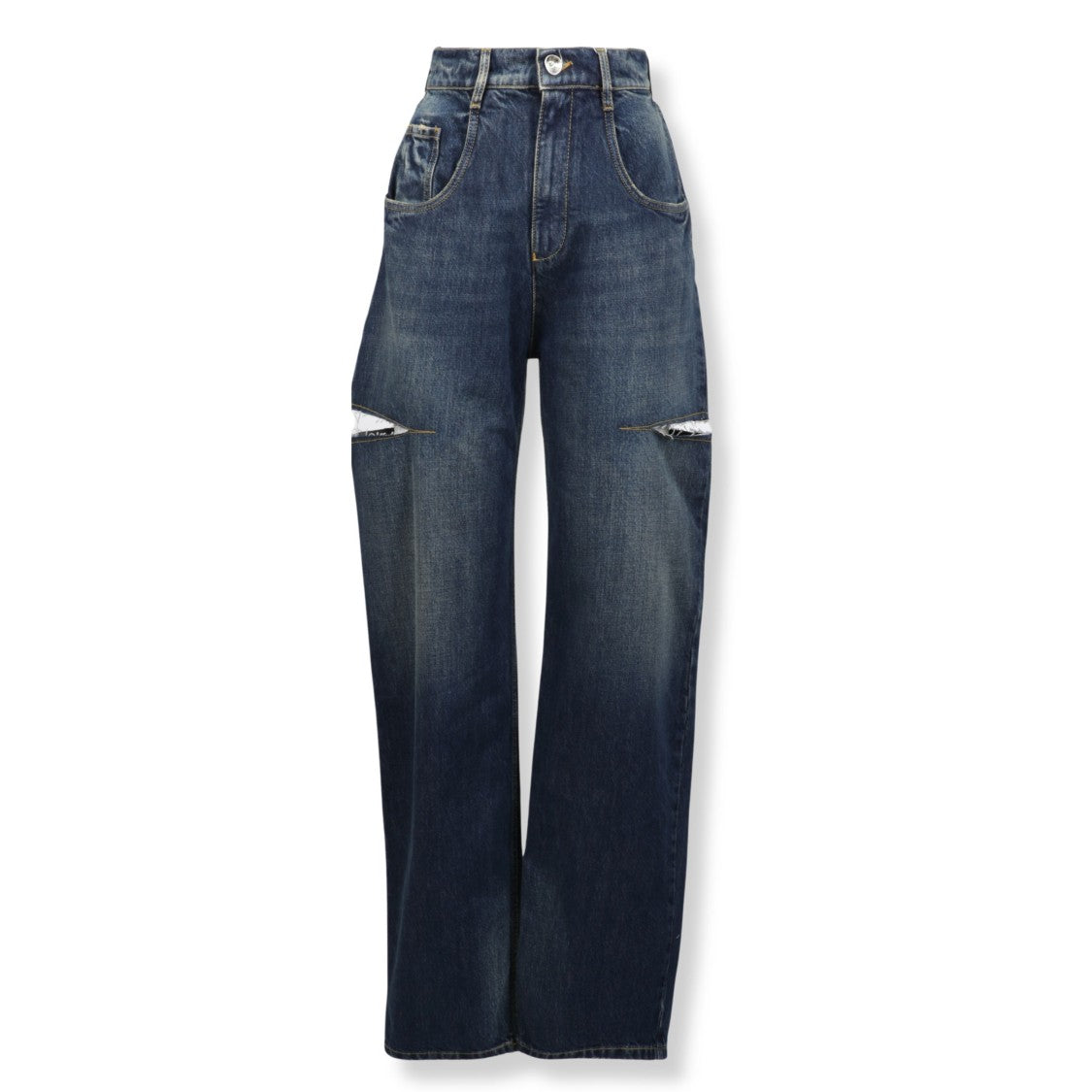 Maison Margiela Straight-Cut Cotton Pants With Classic Five-Pocket Design