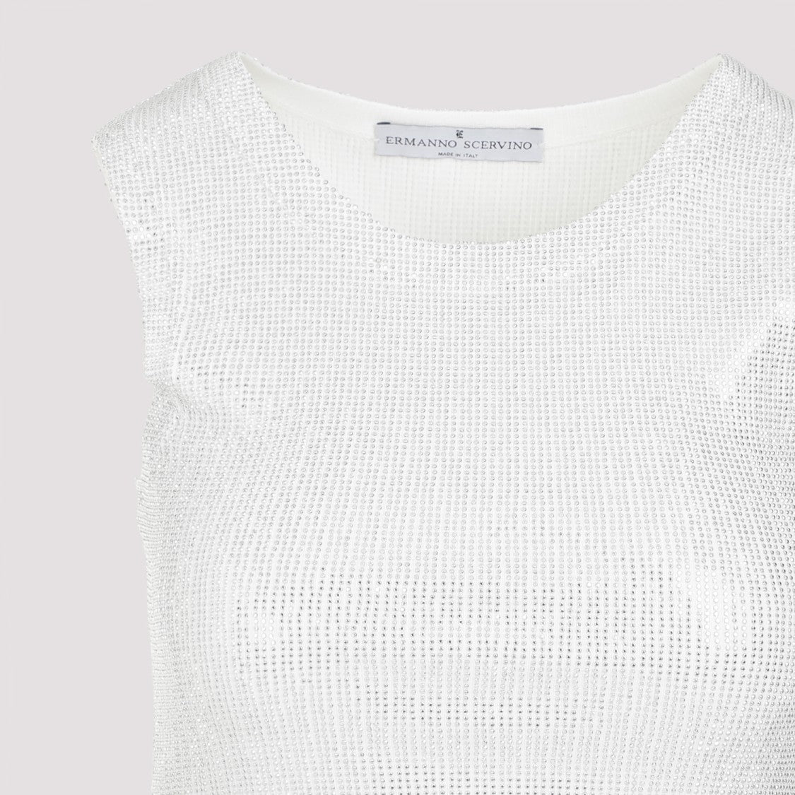 Ermanno Scervino White Cotton Tank Top