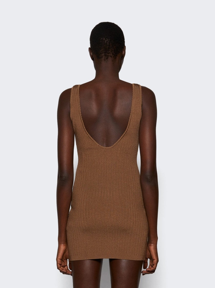 Jacquemus Sierra Mini Dress Beige