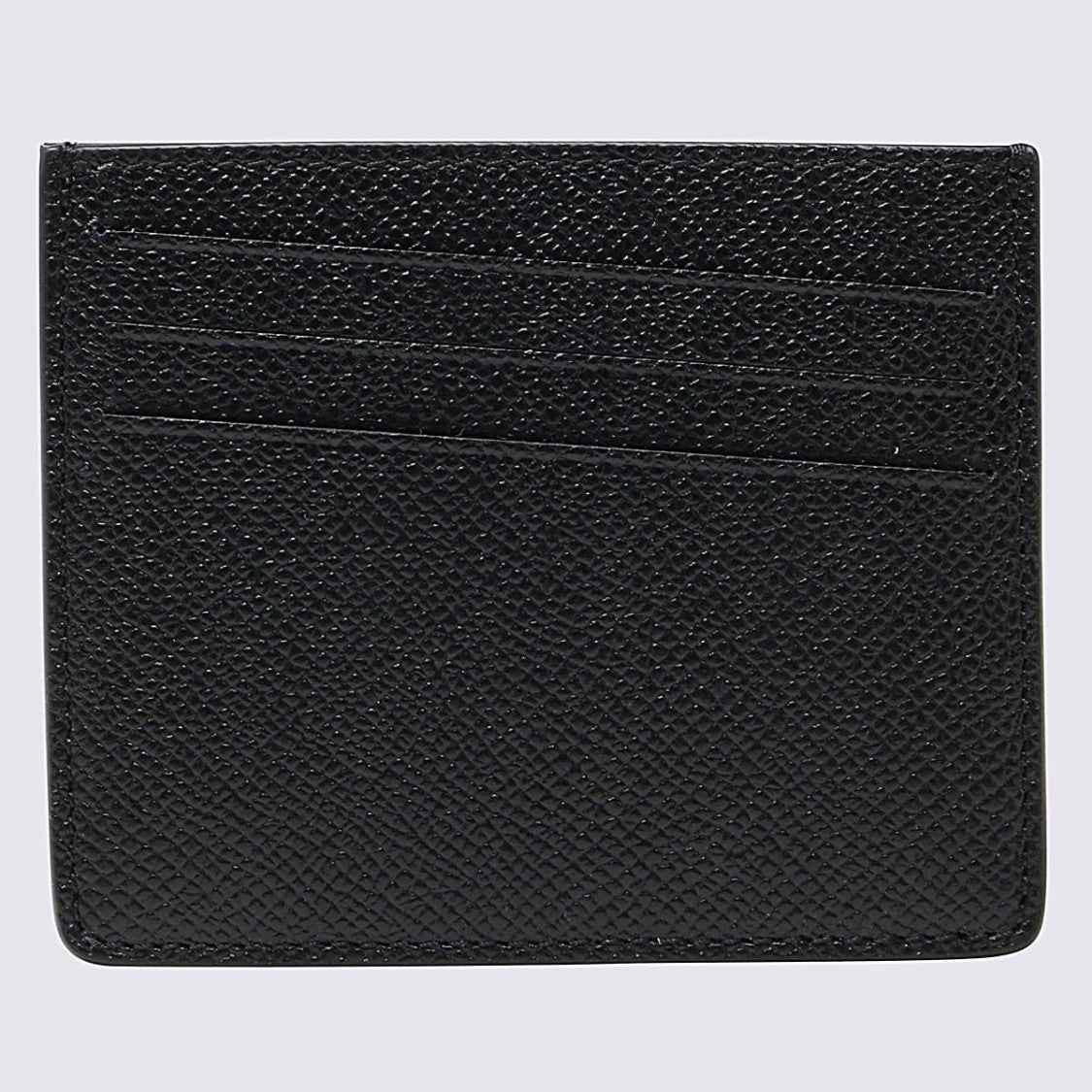 Maison Margiela Black Pebbled Leather Cardholder