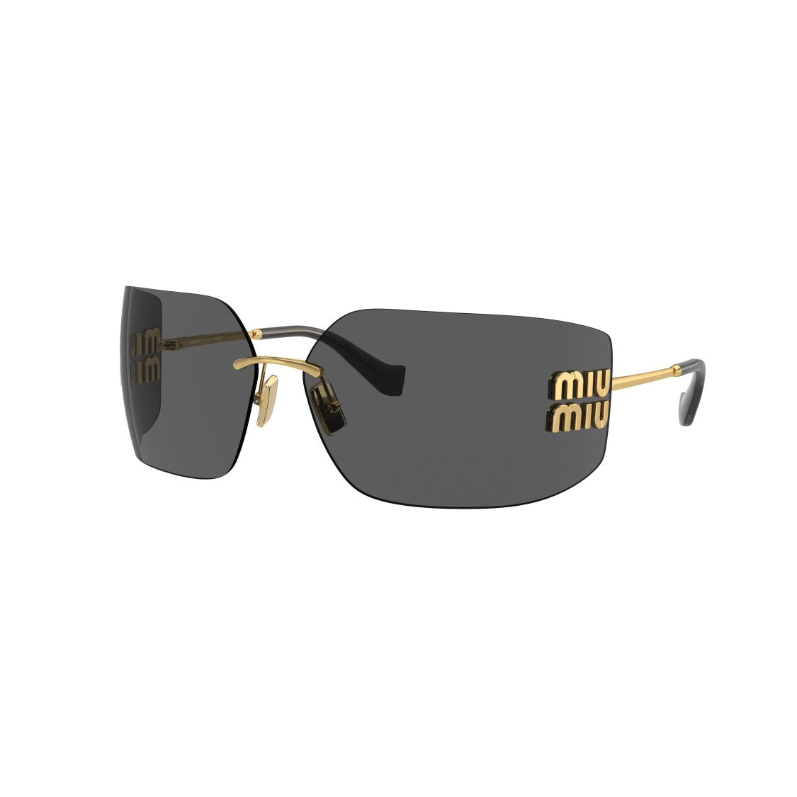Miu Miu 0Mu 54Ys Rimless Oversized Square Sunglasses