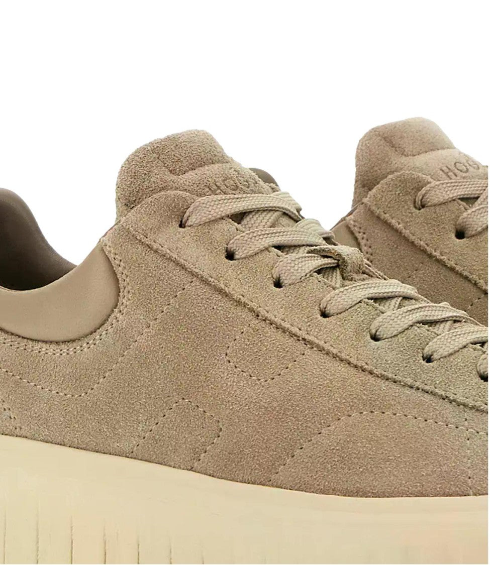 Hogan Low-Top Suede Chunky Platform Sneakers