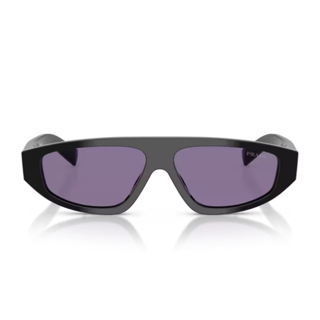 Prada Black Pr C02s Sculpted Rectangular Sunglasses