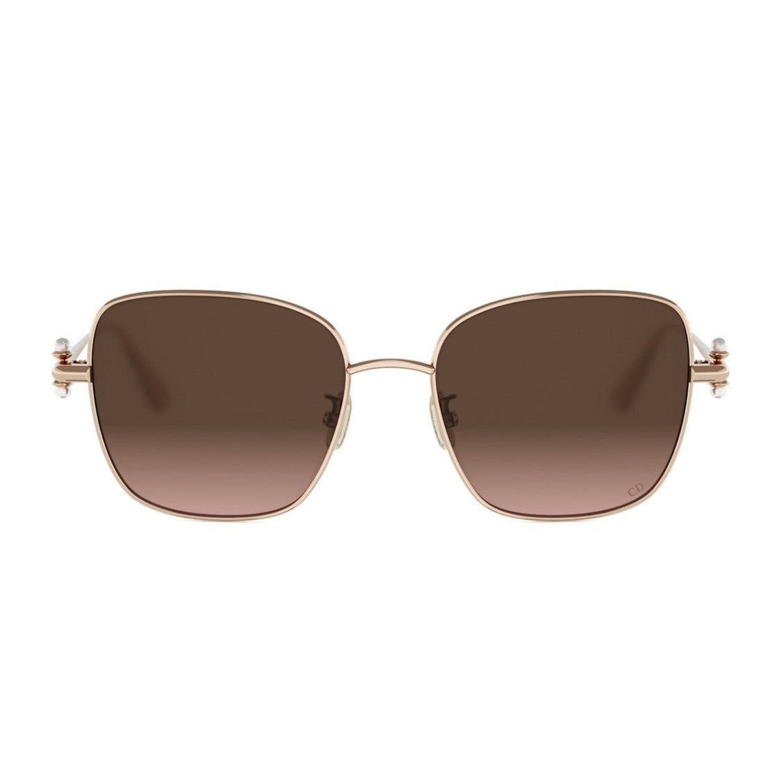 Dior Rose Gold Diortribales S1u Metal Square Sunglasses