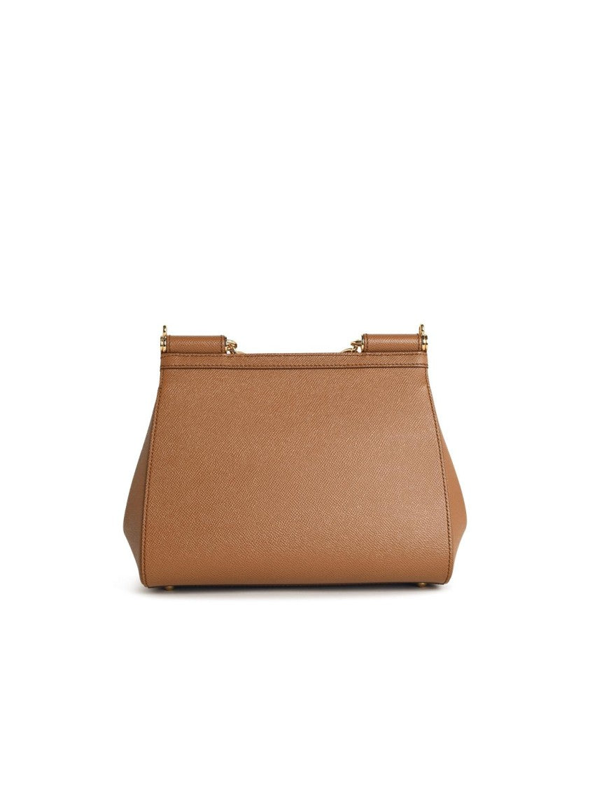 Dolce & Gabbana 'Sicily' Camel Leather Bag