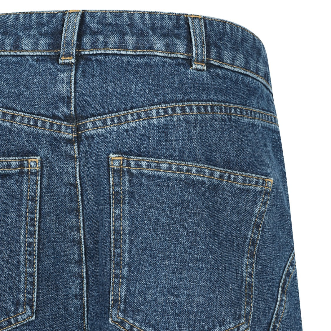 Givenchy Knee-Length Dark Blue Denim Jeans With Wide-Leg Silhouette