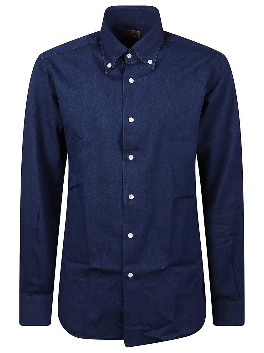 Barba Napoli Cotton Long-Sleeve Button-Down Shirt