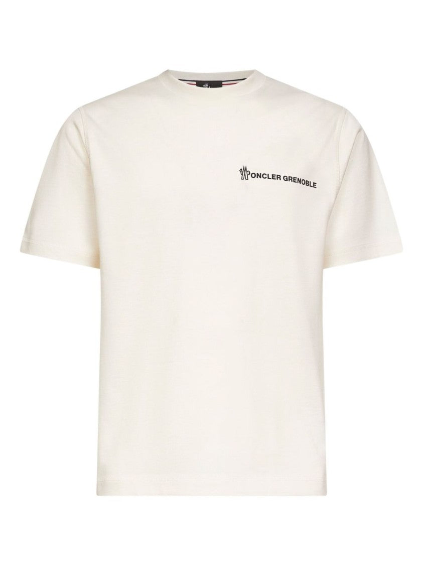 Moncler Grenoble Cotton T-Shirt With Embossed Logo