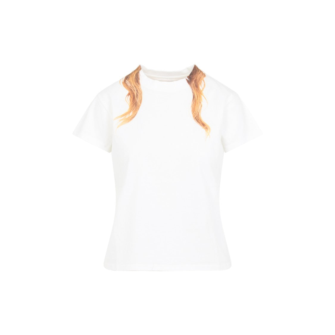 Mm6 By Maison Margiela Short-Sleeved Fitted T-Shirt With Unique Print