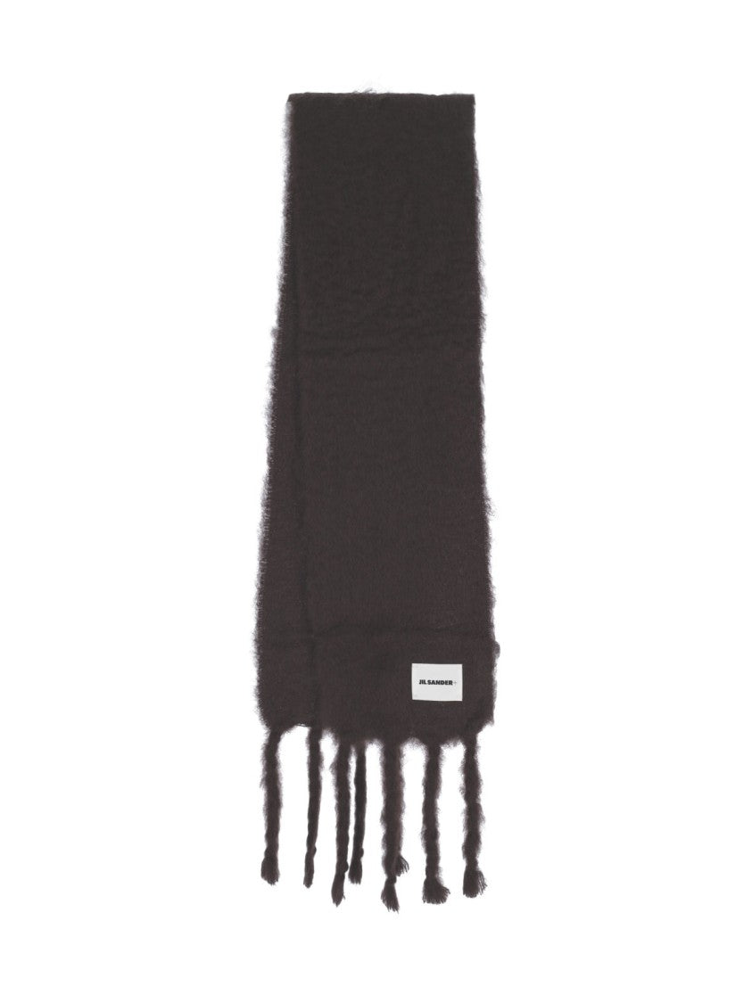 Jil Sander Mohair-Blend Scarf – Brown