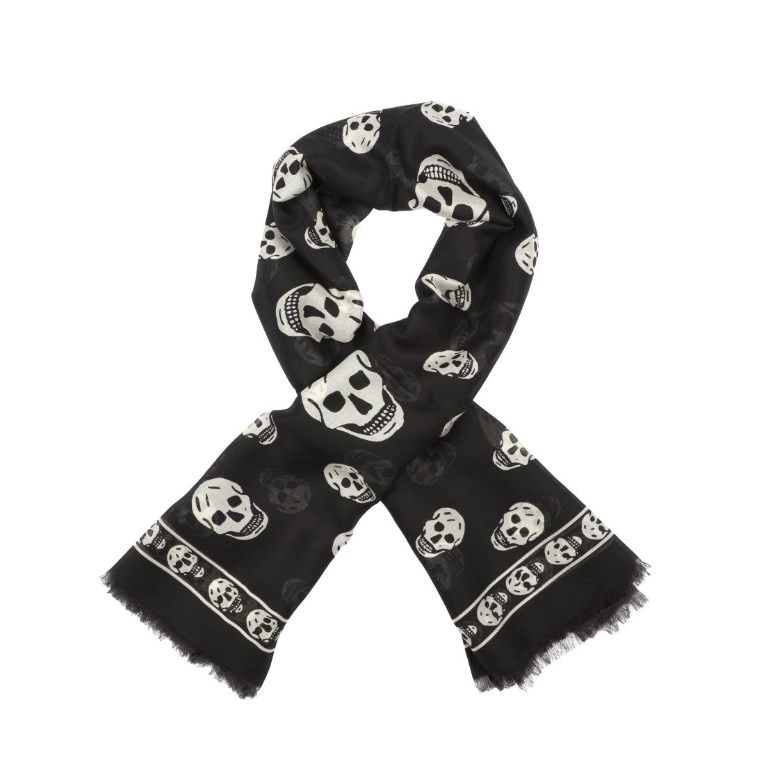 Alexander Mcqueen Skull Silk Scarf
