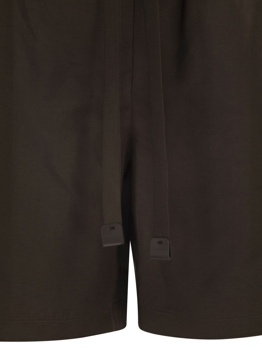 Max Mara Quebec - Bermuda Shorts In Linen And Silk