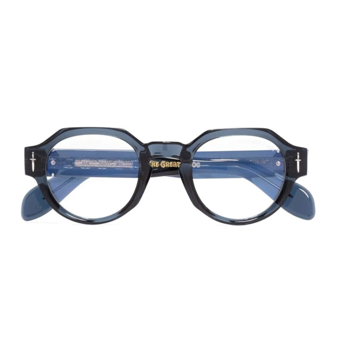 Cutler And Gross Deep Blue The Great Frog 006 Acetate Geometric Sunglasses