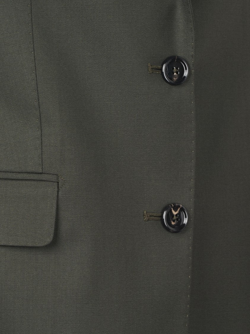 Tagliatore Tailored Green Jacket With Structured Fit