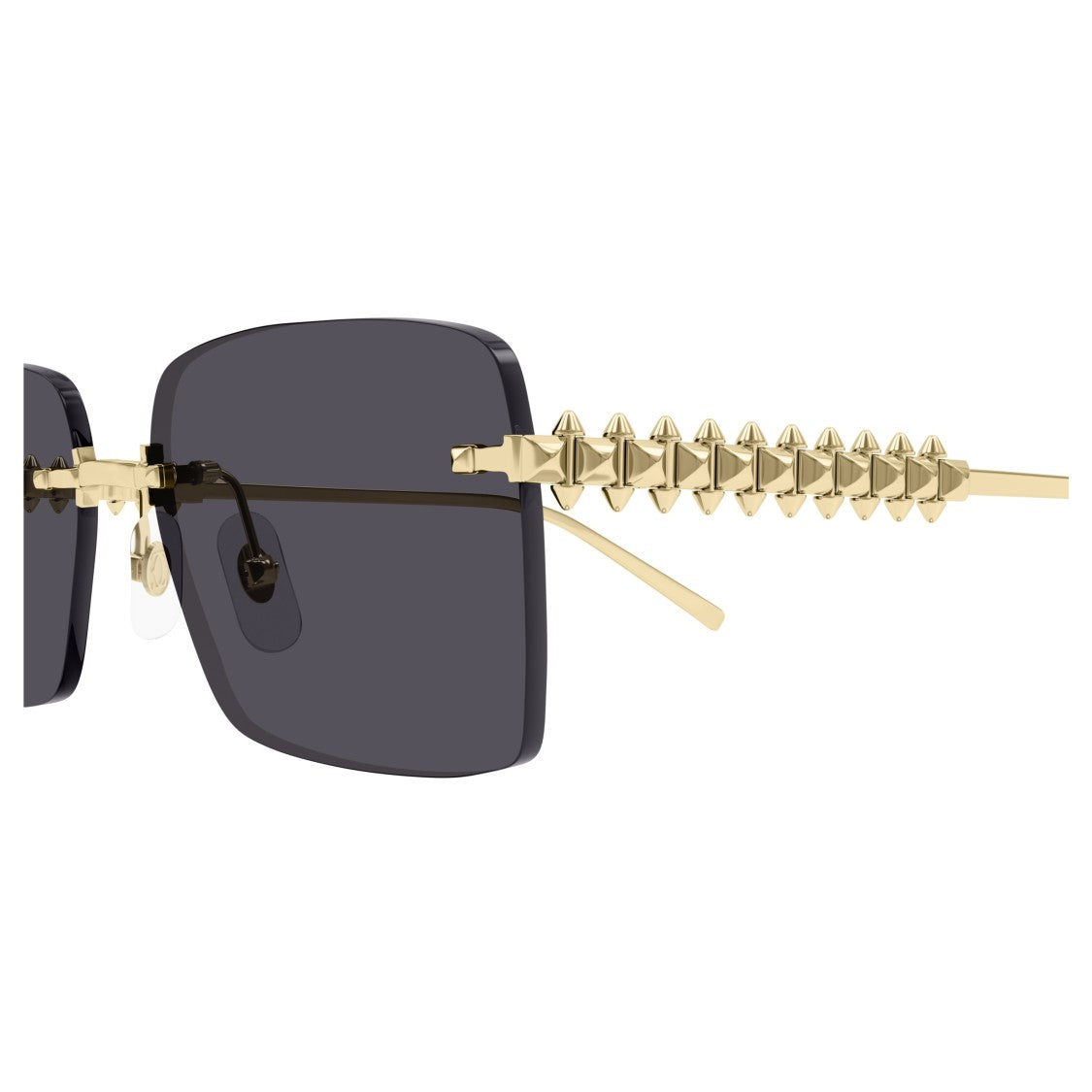 Cartier Ct0545s Square Rimless Sunglasses