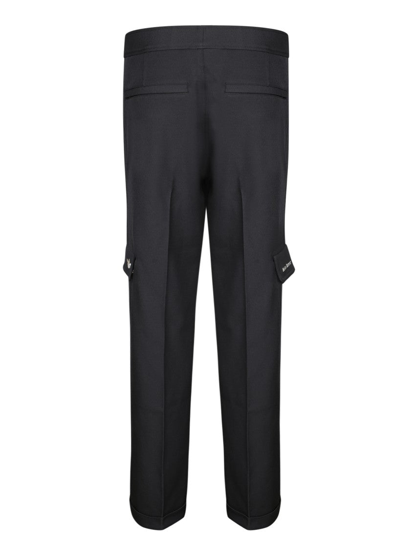Wales Bonner Tailored Black Trousers With Pleats