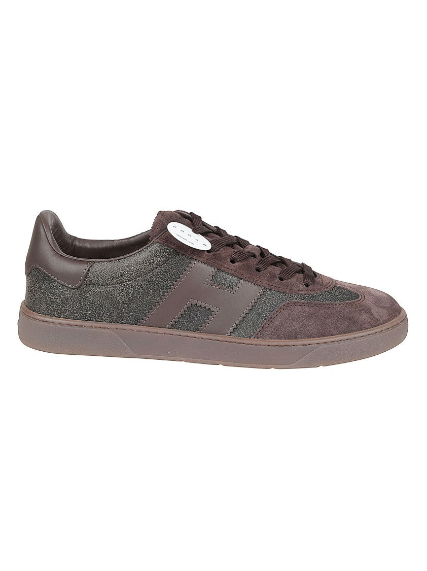 Hogan Cool Brown Leather Low-Profile Sneakers