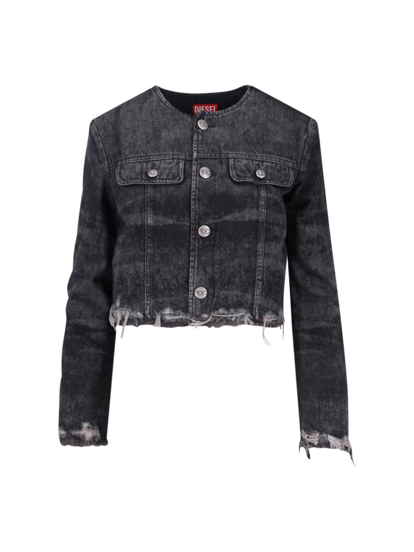 Diesel De-Graffy-Fsh Denim Jacket – Black