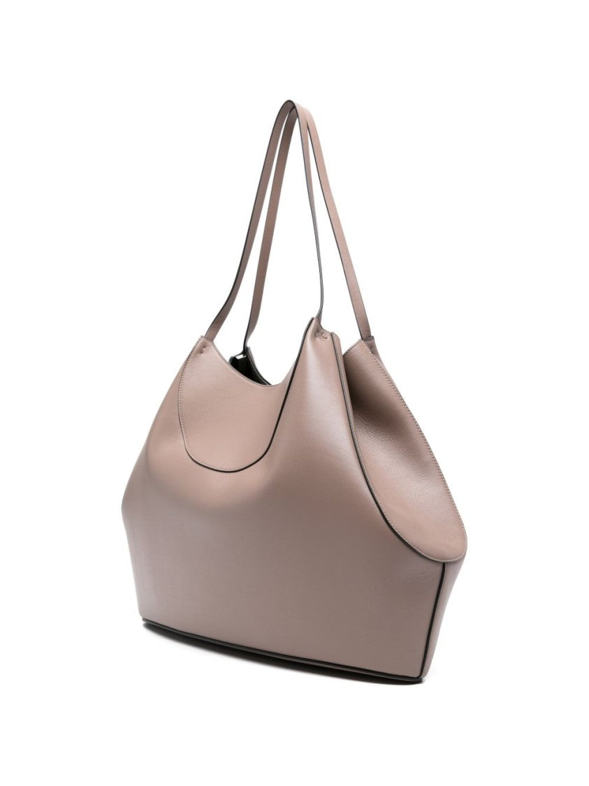 Givenchy Beige Large Curved Edge Silk Tote