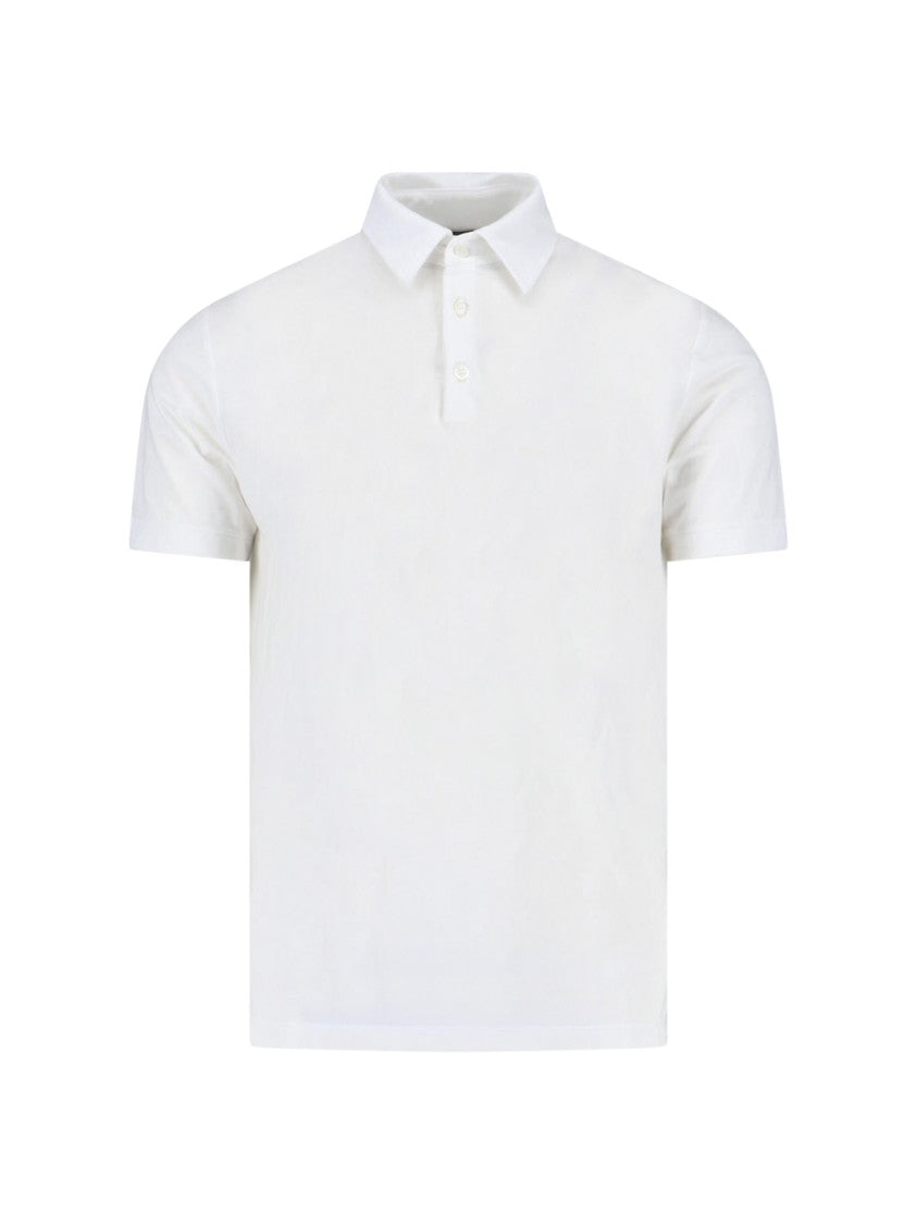 Zanone Short-Sleeve Cotton Polo With Classic Collar