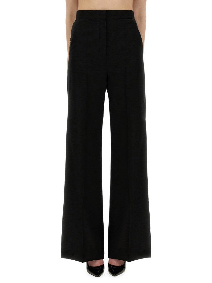 Max Mara Fernet Flowing High-Waisted Virgin Wool Wide-Leg Pants